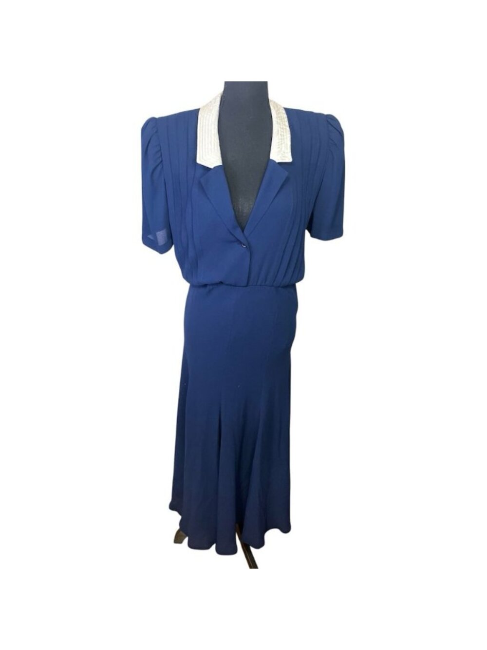 Vintage 1980s Wayne Clark The Miller Group Dress Sz 6 Canada Designer Collection
